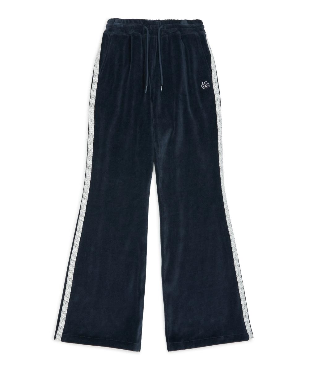 우먼즈 클러브 벨벳 부츠컷 팬츠 - NAVY