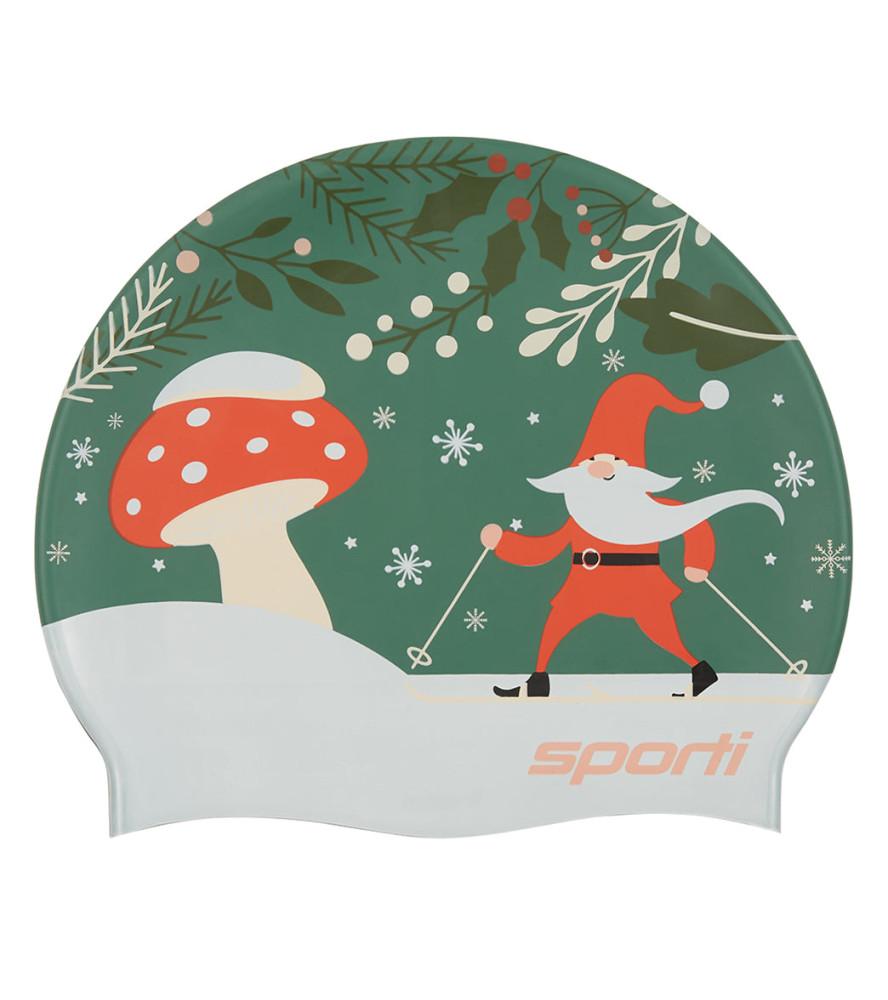 스포티 우드랜드 원더러 실리콘 수모 수영모자 크리스마스 에디션 그래니 스웨터 Spoti Woodland Wanderer Silicone Swim Cap 홀리데이 에디션