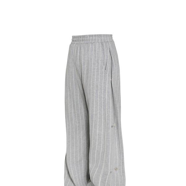 MJD X TRSC STRIPE SIDE SNAP WIDE SWEAT PANTS