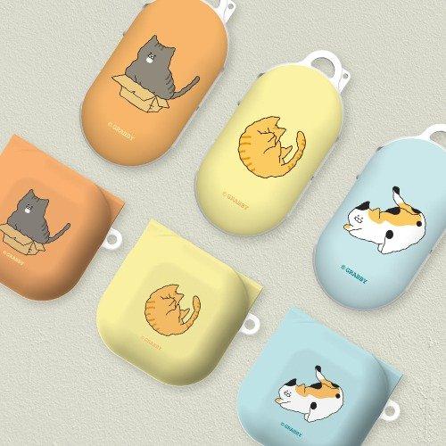 부들부들 고양이 갤럭시 버즈시리즈 케이스(무광)