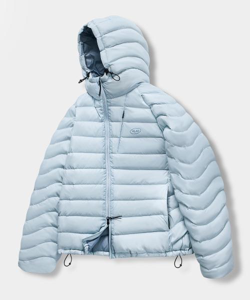 VLAD 라이트 쉘 경량 다운 자켓_후디드 스카이 블루