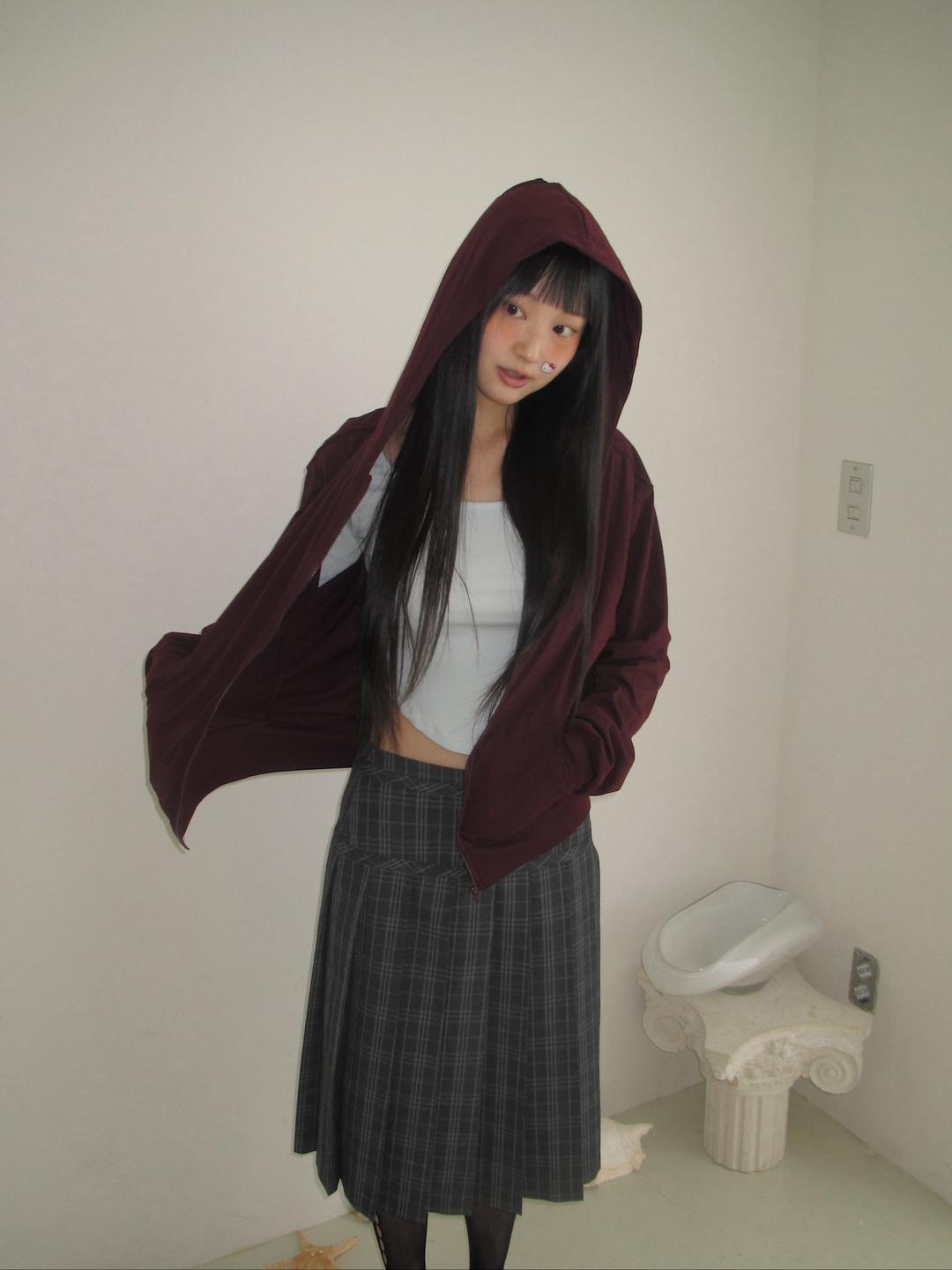 세이지블루 mellow hoodie