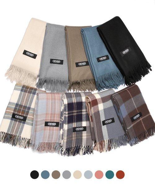 베이직 니트 체크 머플러 - 20COLOR