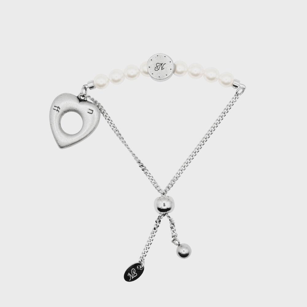 heart pearl bracelet