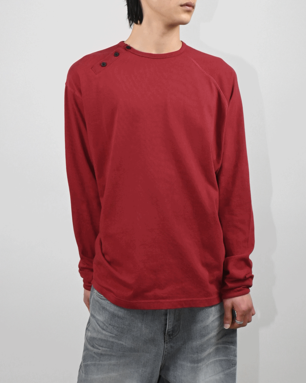 snap raglan long sleeve