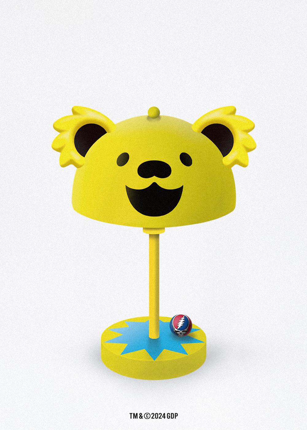 ORIGINAL LAMP_GRATEFUL DEAD_DANCING BEARS YELLOW