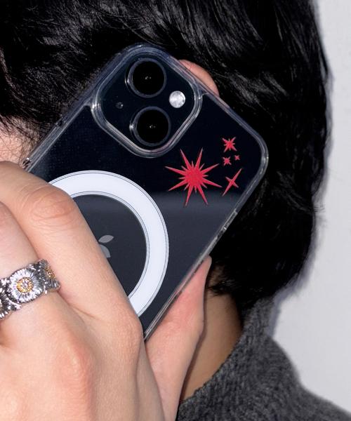 레드 트윙클 스타 젤하드 아이폰 갤럭시 맥세이프 폰케이스