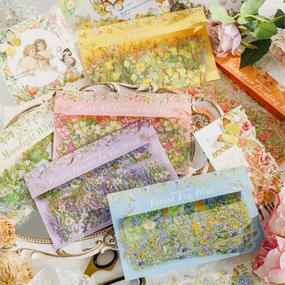 빈티지다꾸 롱 스트립 브론징 PET 스티 15매 6종