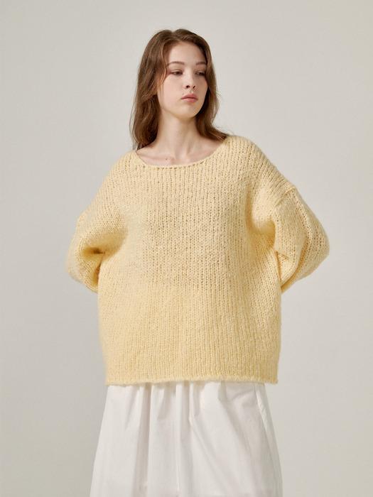Mohair knit (Yellow)