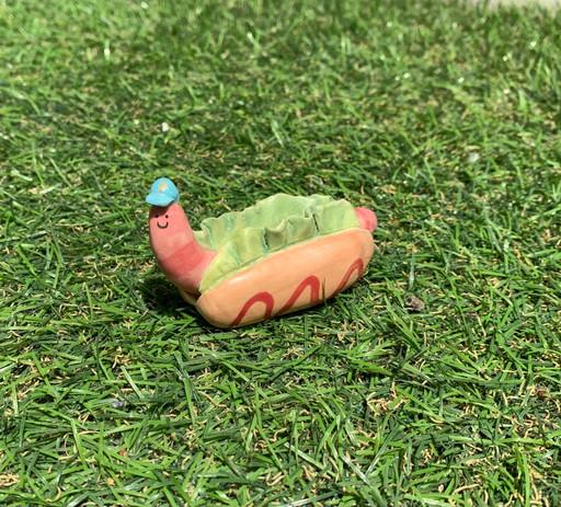 지렁 핫도그 인센스홀더