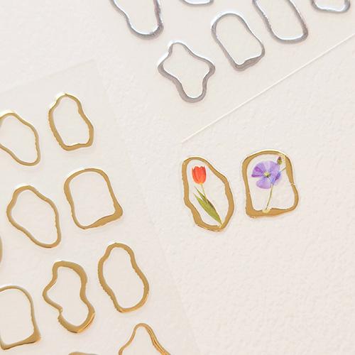 비정형 프레임 스티커