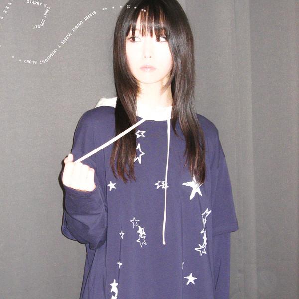STARRY DOUBLE SLEEVE T (MIDNIGHT BLUE)