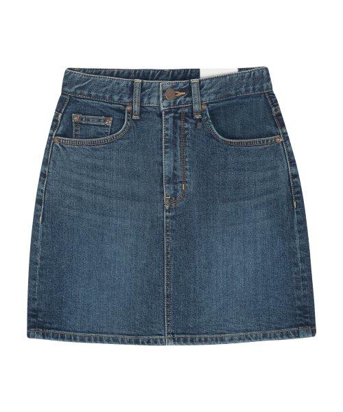 카터블루 데님 스커트