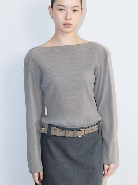 Teana Pleated Top  Khaki (TA6241A02H)