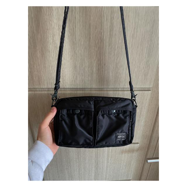 PORTER TANKER - SHOULDER BAG (Small, Black) *PORTER ykk zipper