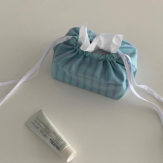 닐센느 스트라이프 패브릭 티슈케이스 각티슈케이스 (3 color)
