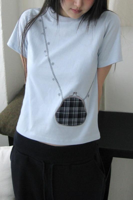 cutie bag tee (3color)