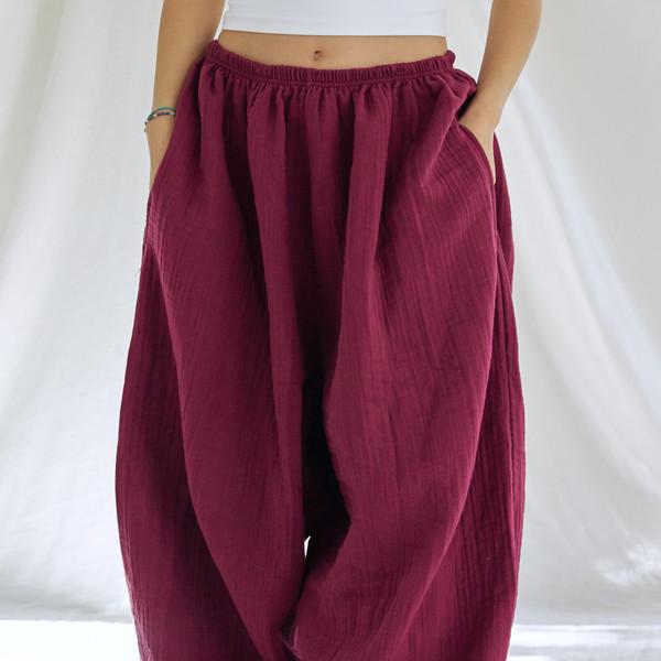 버건디 폭닥스님바지(10/30순차출고)