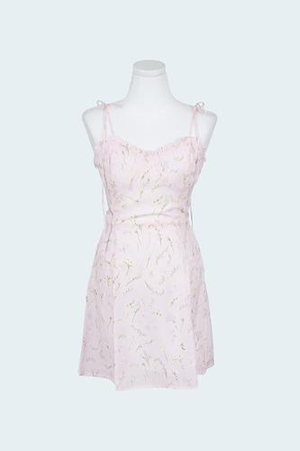 [S 당일배송] Floral Print Cami Dress (S,M)