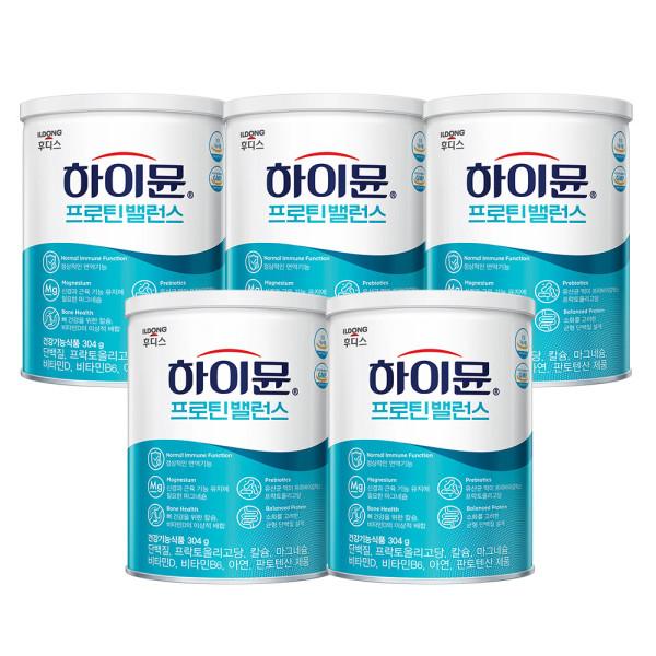 하이뮨 프로틴 밸런스 304g 5캔 +보틀1