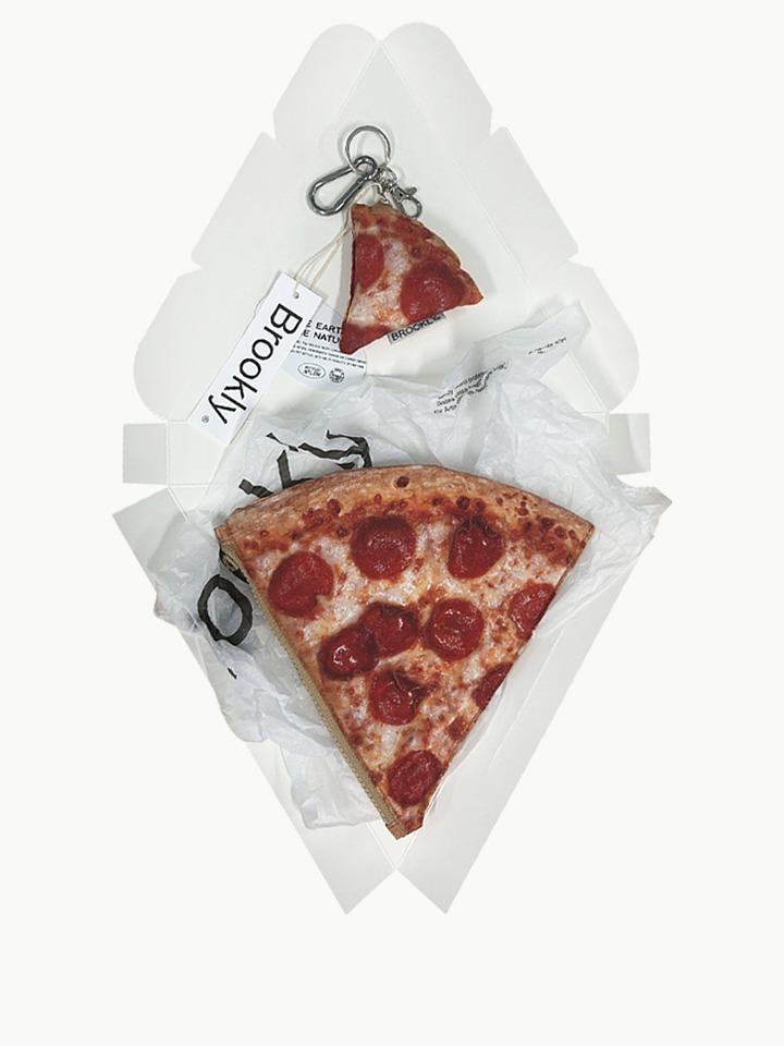 A SLICE POUCH+KEYRING SET