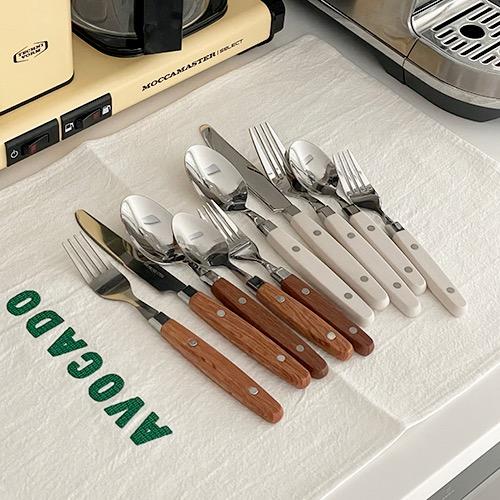 레뜨로 카페 커트러리 (2colors)