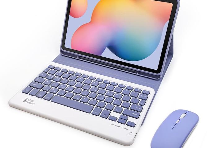 갤럭시탭S6 Lite 10.4 콤비 블루투스 키보드 마우스 S펜수납 케이스 p610