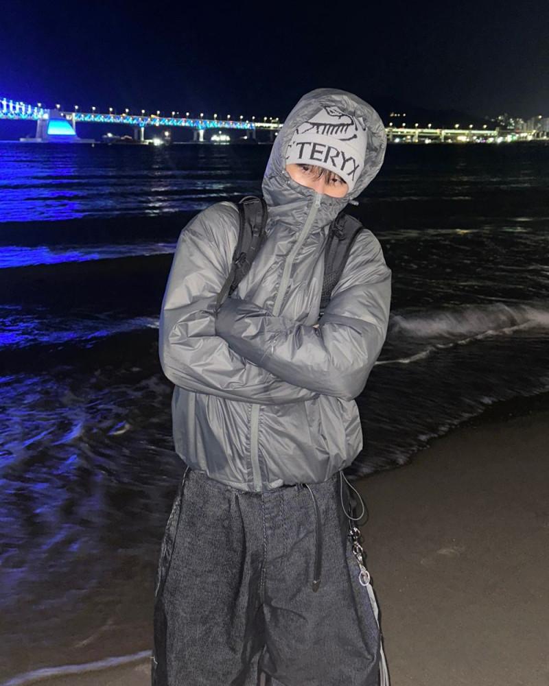 비컨 후드 경량 패딩 3C