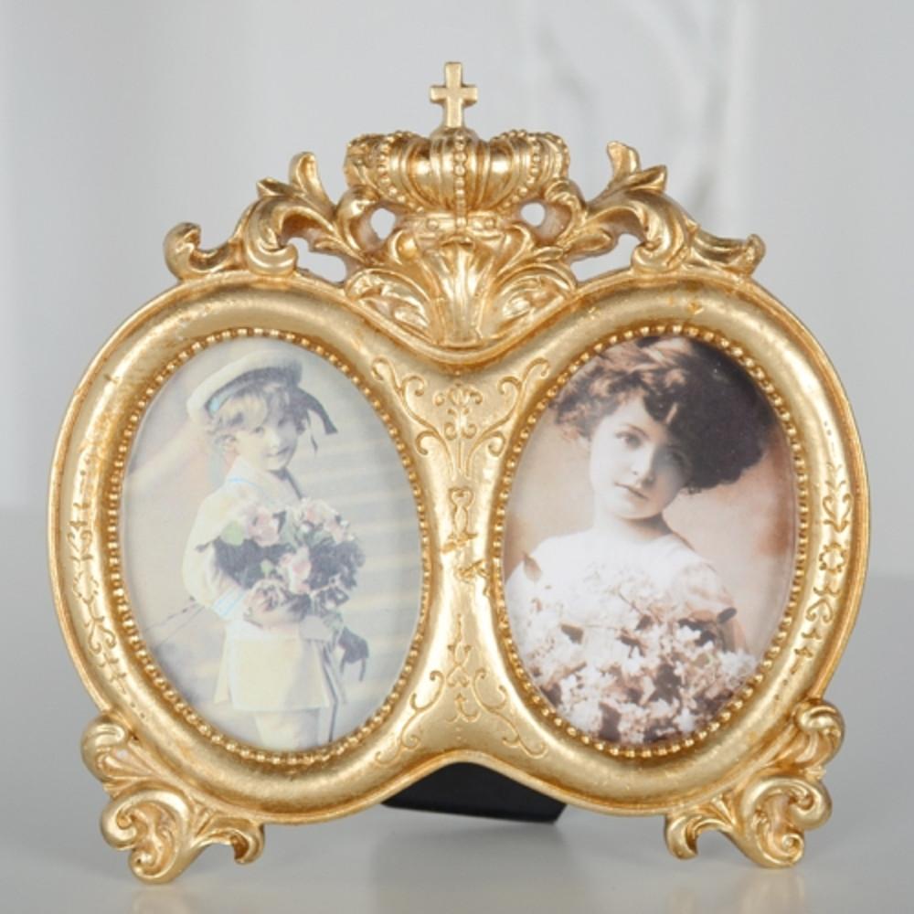 크라운 트윈 앤틱액자(골드)