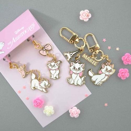 아리스토캣 마리 메탈 키링 /The Aristocats Metal Keyring
