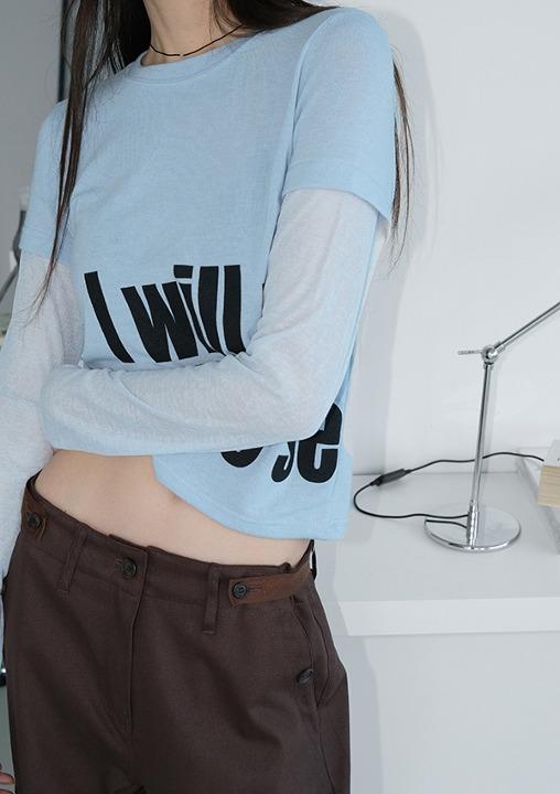 layered font tee (3color)