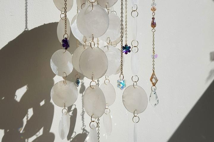 눈꽃 크리스탈 자개모빌 선캐쳐 신혼 집들이 인테리어 소품