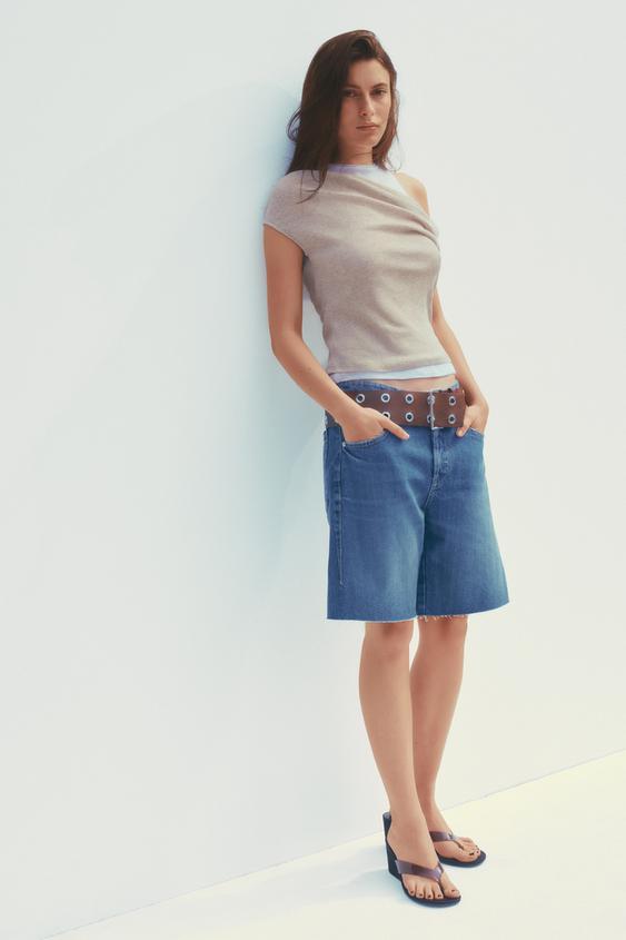 더블 언밸런스 티셔츠