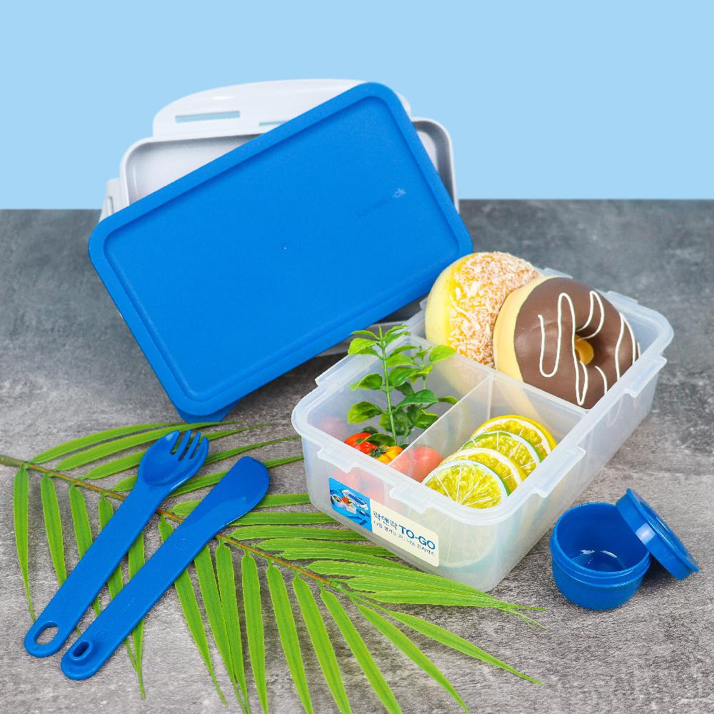 락앤락 투고 나를 챙기는 3칸 런치박스 블루/옐로