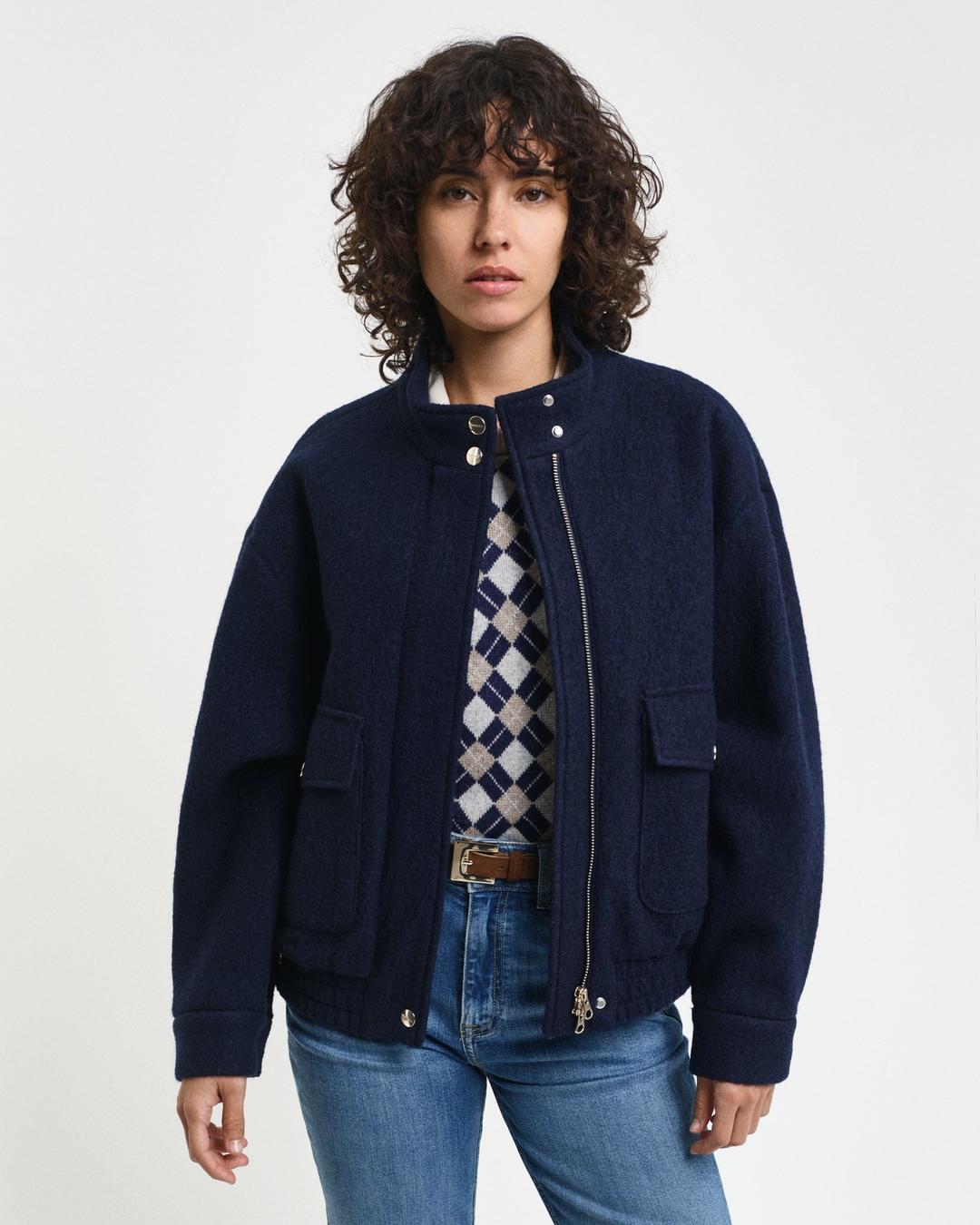 Wool Harrington Jacket