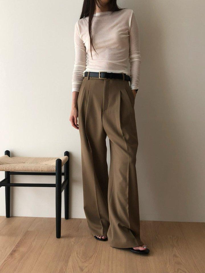 레이디쁨 (검m먹m당일) 25FW understanding 언더스탠딩 가을 조셉 와이드 팬츠 투턱 와이드 슬랙스