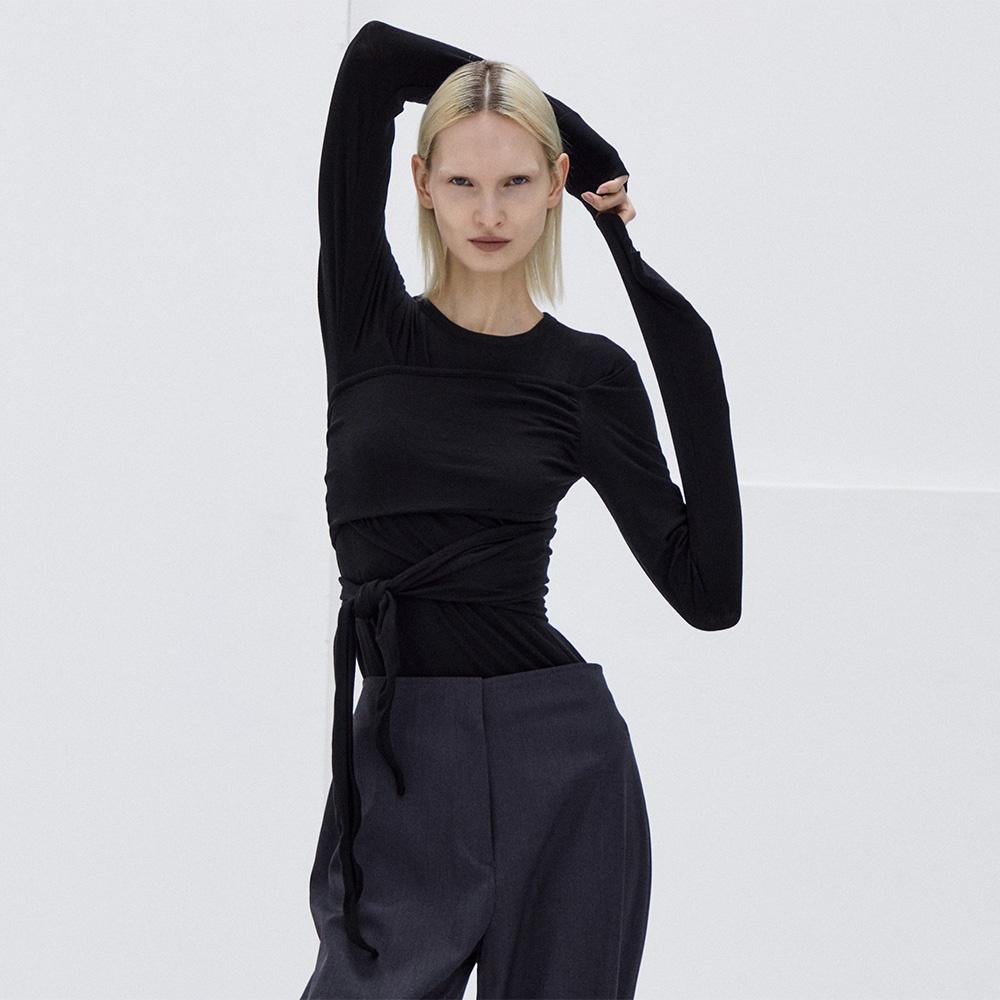 Strap golgi top(Black)