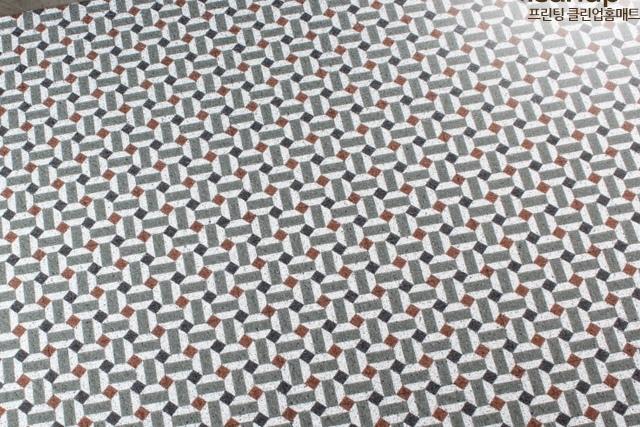 옥타곤 북유럽 패턴타일 코일매트