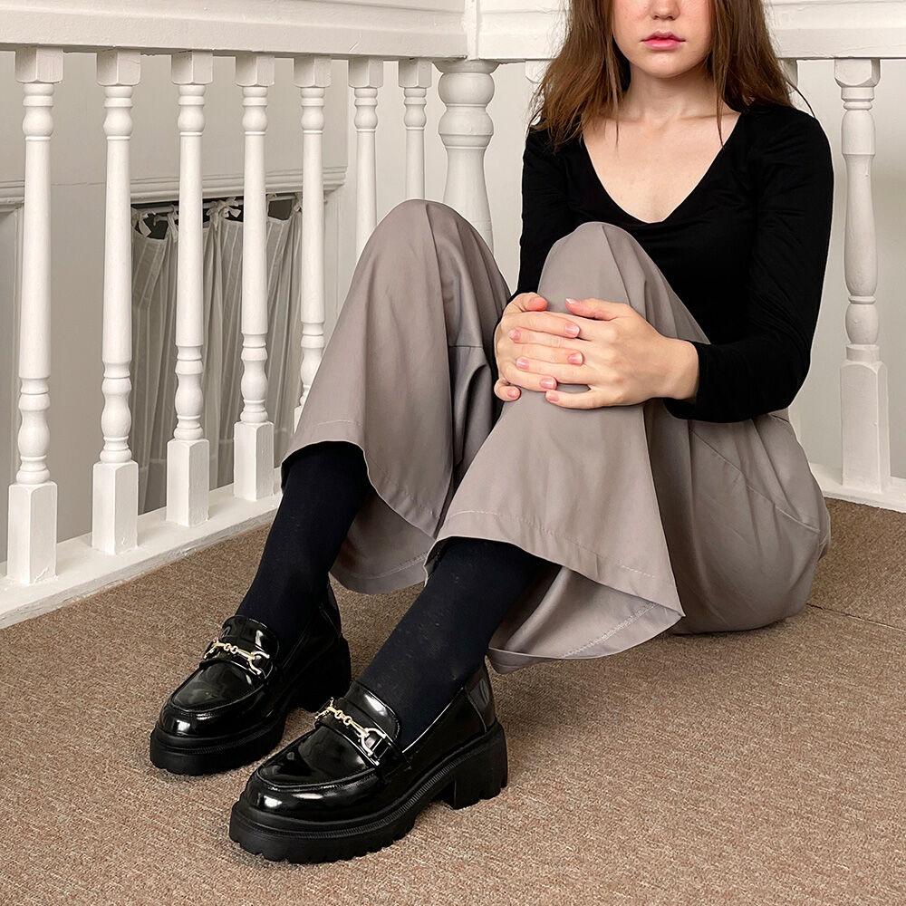 Nobel 베이직 오버솔 로퍼 4cm