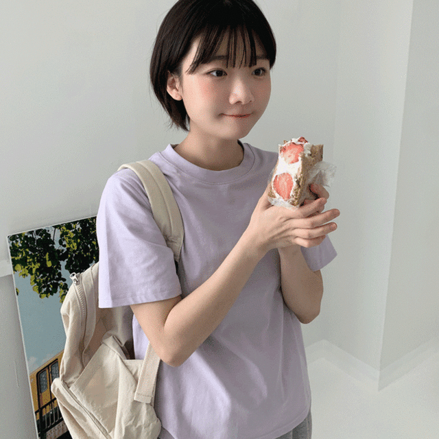 마토 세미크롭 티셔츠