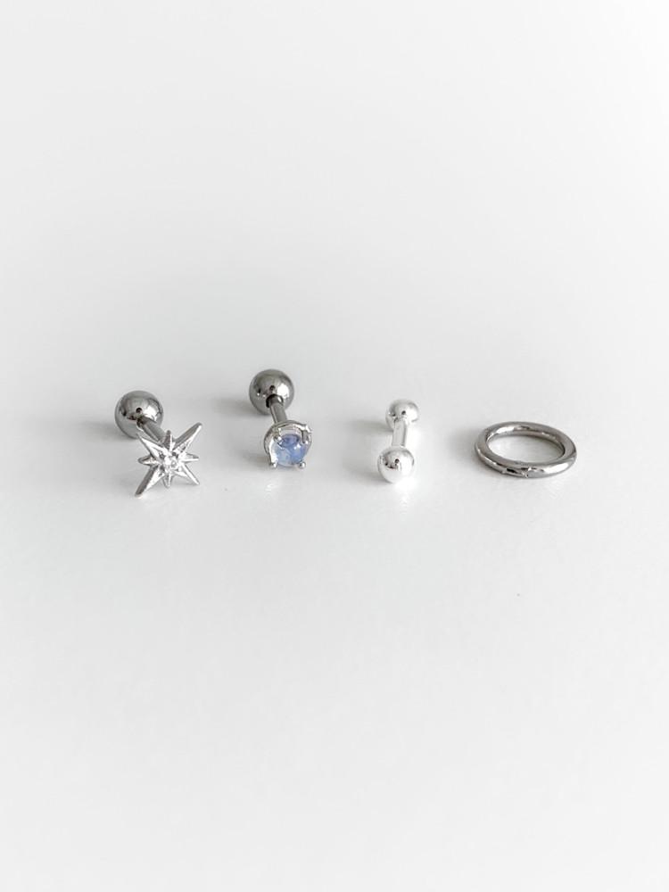 (set) ﻿millky way piercing set 피어싱 세트 원석 피어싱
