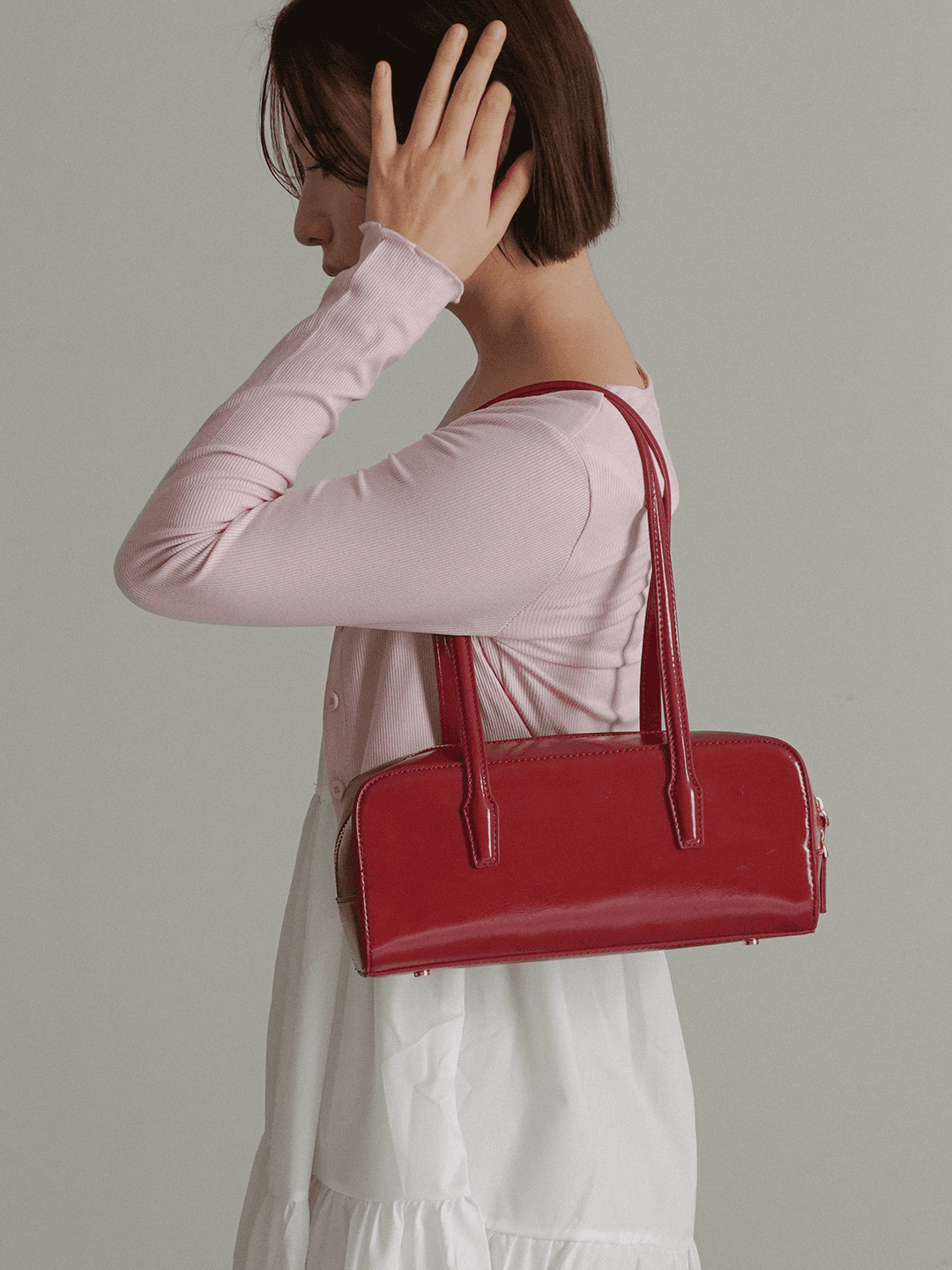 [*5/15일 예약구매 Baguette bag_red]