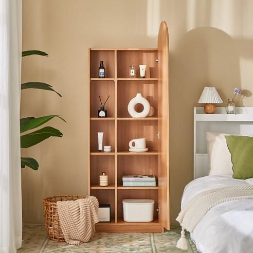 퍼리든 루시 와이드 수납 전신거울 600 방문설치, 오크