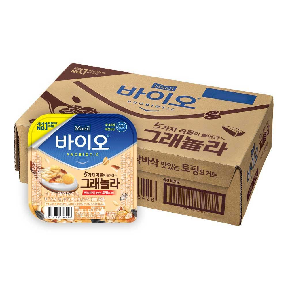 매일바이오 토핑요거트 그래놀라 127g 12개_냉장