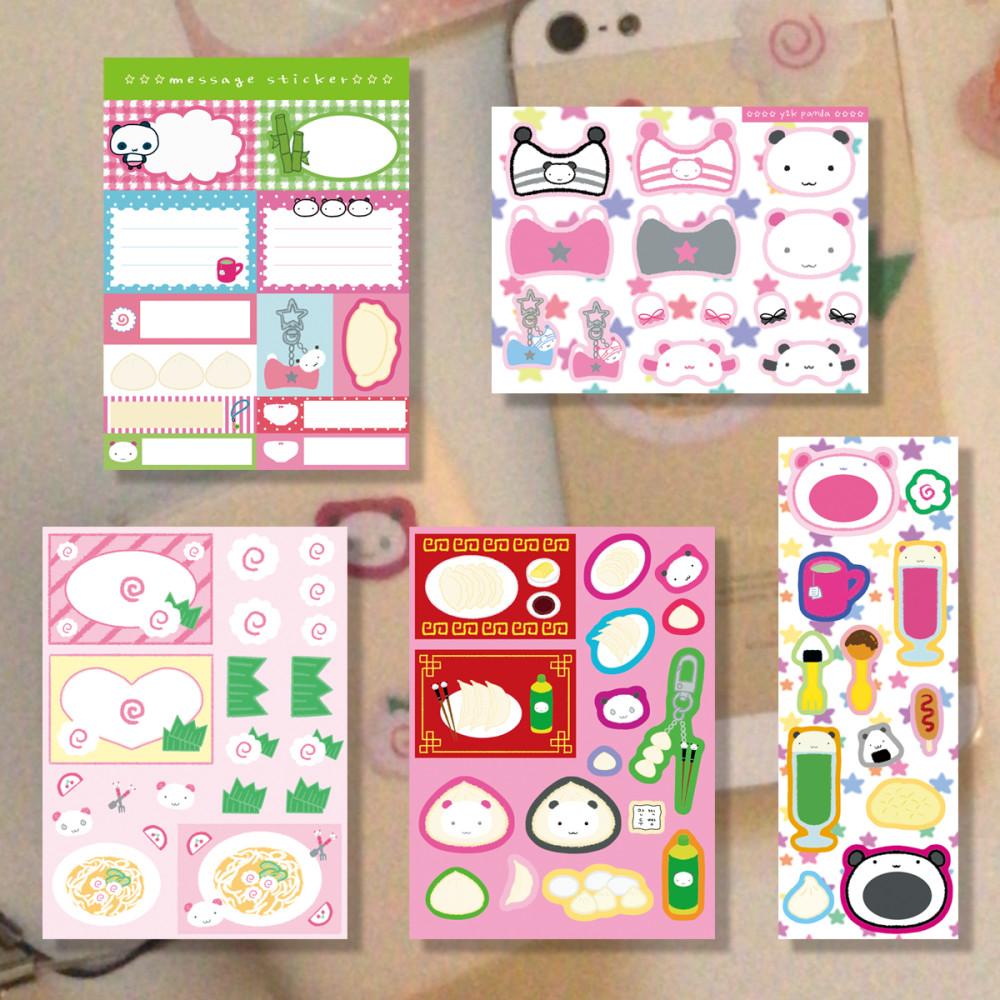 [lovepie⋆러브파이] panda♡love sticker (5types)