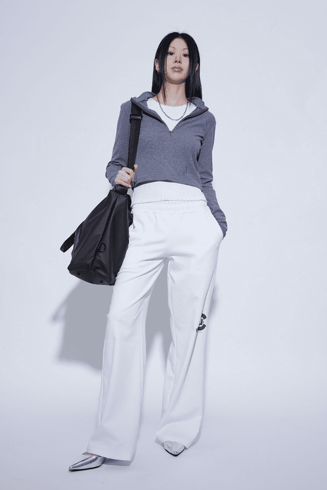 slim crop zip-up (3c)