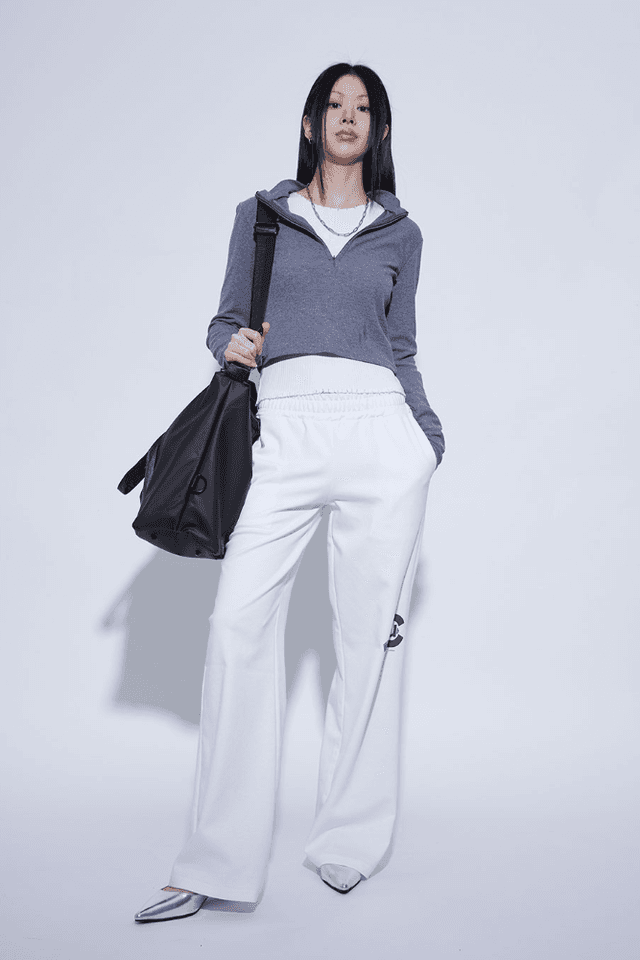 slim crop zip-up (3c)