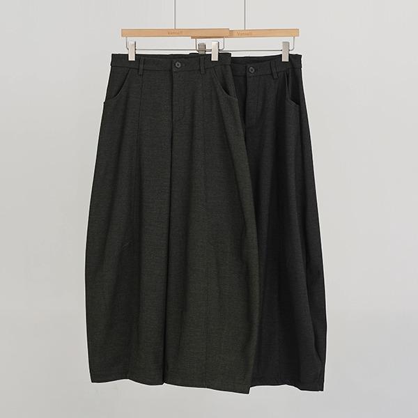 [S,M,L/2컬러] 기모 와이드 커브드 슬랙스 하객룩 와이드팬츠 밍크기모 기모안감 와이드핏 커브드팬츠 바지