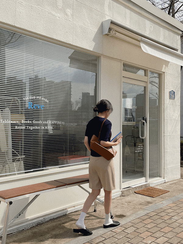 피넛츠 하프슬랙스 - 2color