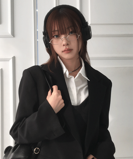 [리얼 데일리/필수템🖤] 세미 오버핏 싱글 블레이저 자켓 jk - 4color
